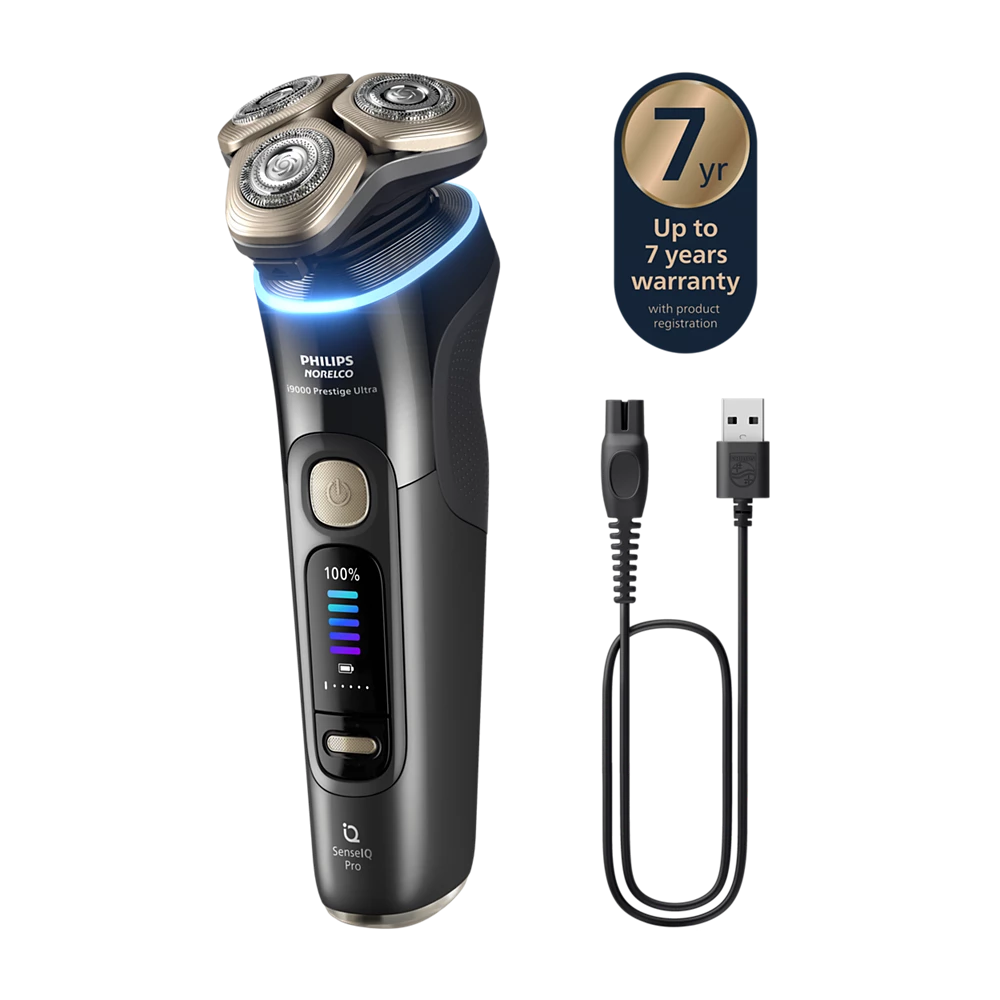 Norelco i9000 Prestige Ultra Wet&amp;Dry Electric Shaver with SenseIQ Pro (XP9400/89)