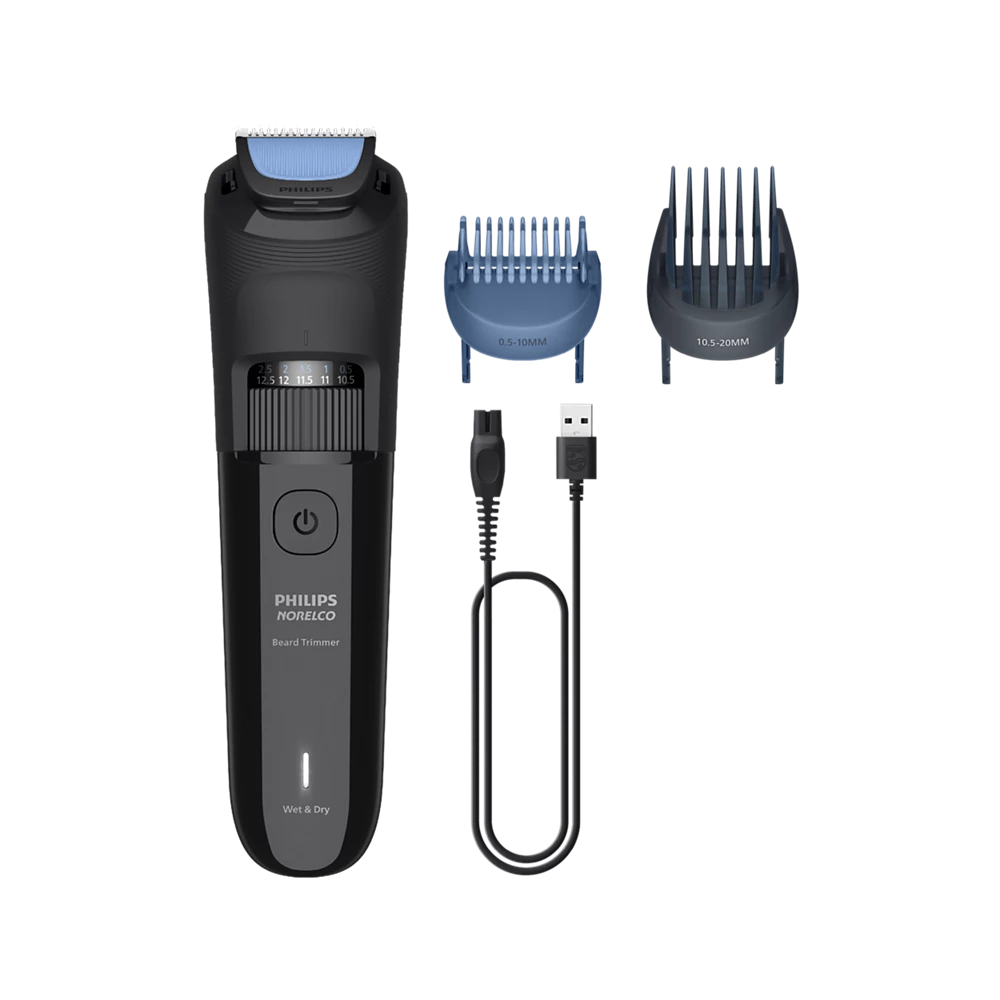 Norelco Beard Trimmer 3000 Series Beard grooming with rounded tip blades (BT3620/40)